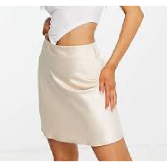 EPISODE  10 Preppy 100% Silk Fully Lined Skirt - Picture 1 of 8